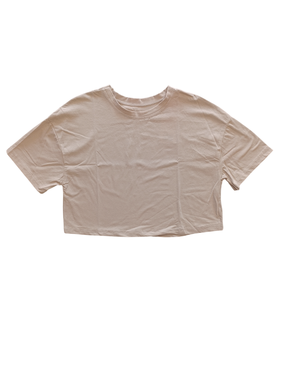 T-SHIRT CROP PANNA